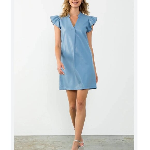 THML Dresses & Skirts - THML Blue Mini Dress